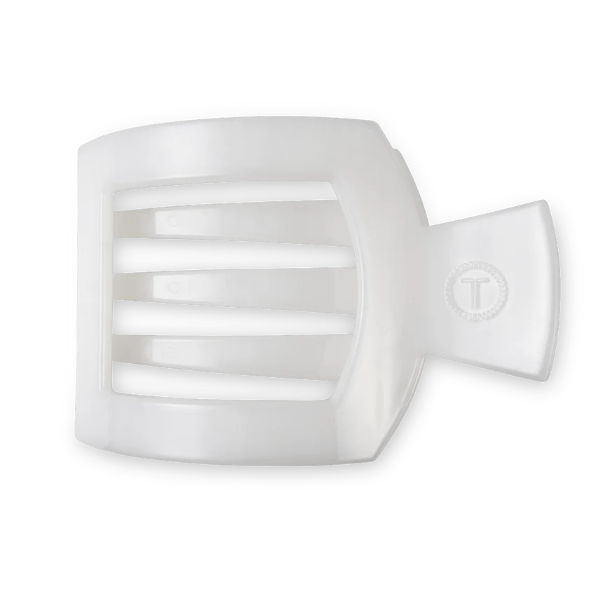 TELETIES Flat Square Hair Clip - Unbreakable Hair Accessory for Laying Back, Yoga, and Thick Hair