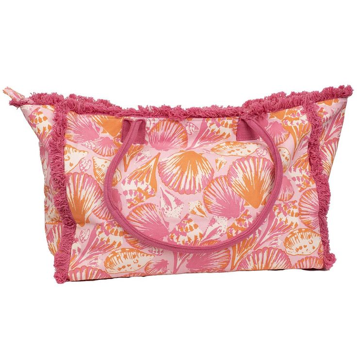Sanibel Fringe Tote Pink/Apricot/Blossom