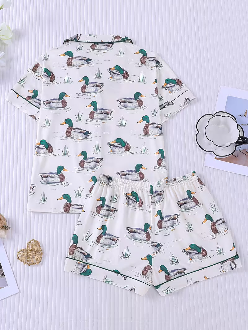 MALLARD PAJAMAS - WHITE
