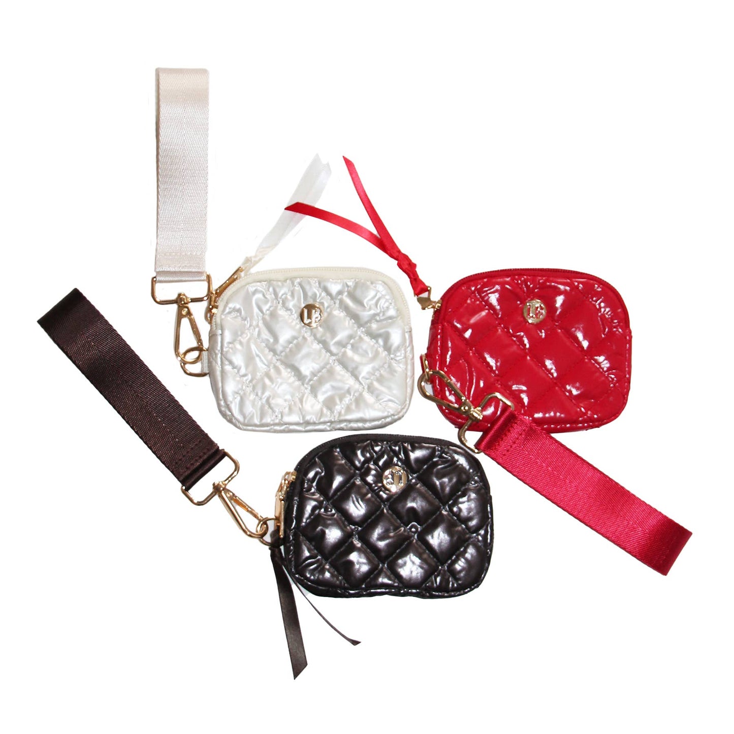Jennifer Wristlet Wallet Keychain Snow