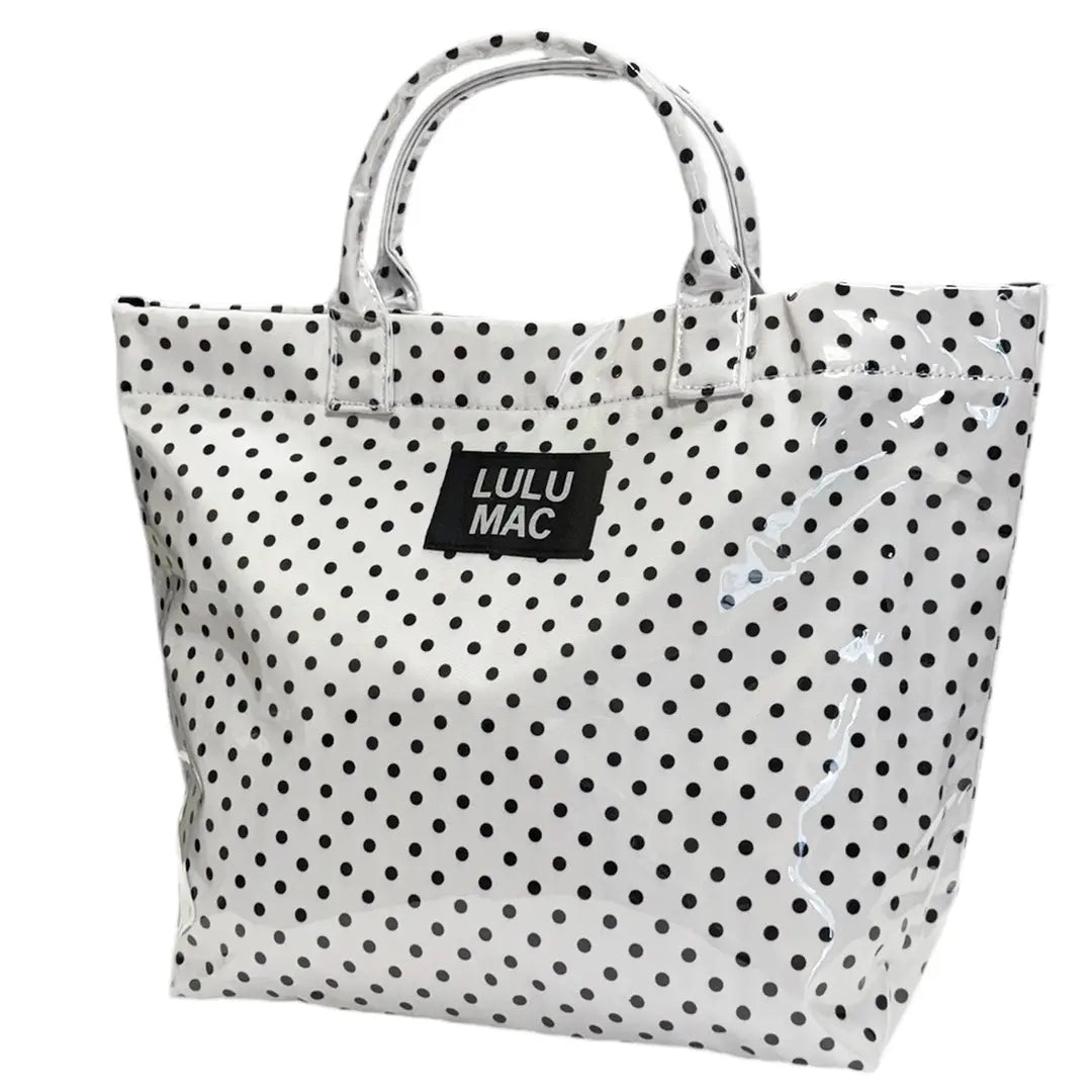 TOTE BAG WHITE/BLACK DOT
