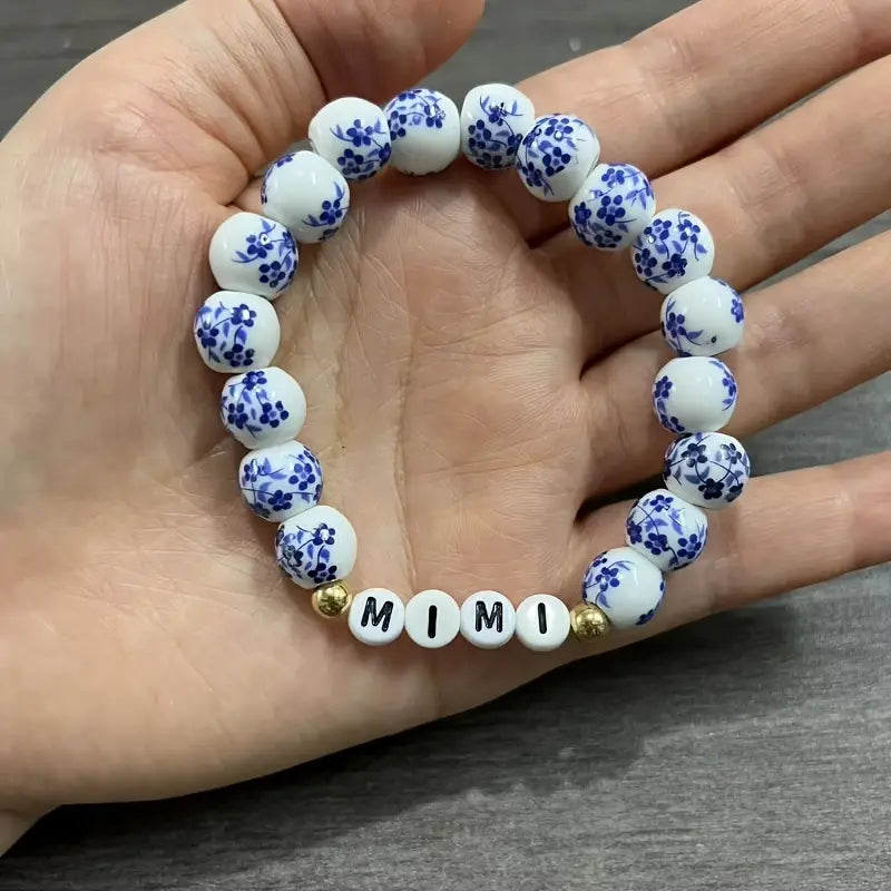 MOM'S BEAD STRECH BRACELET