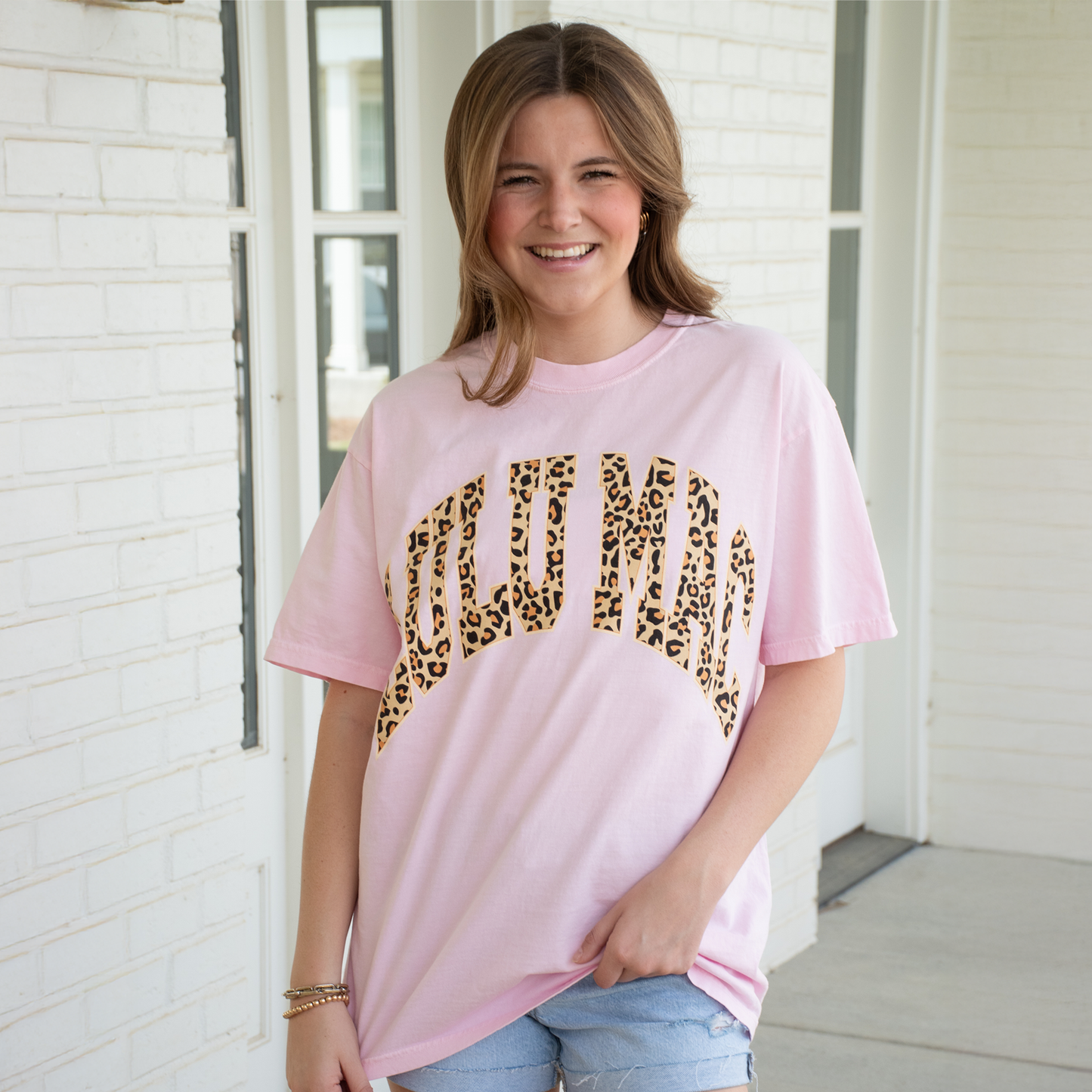 Leopard Adult Blossom Comfort Colors Tee