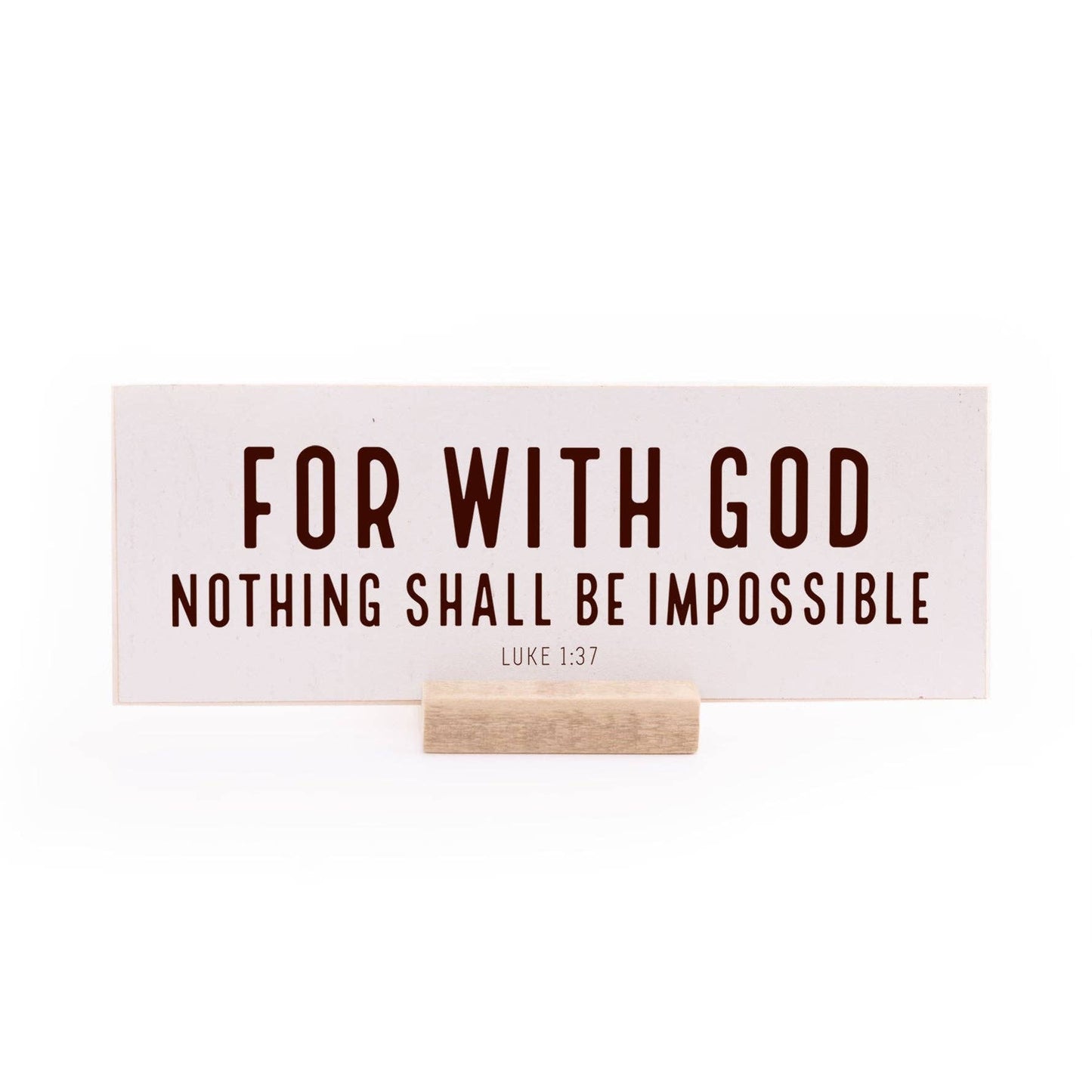 7.5 x 2.75" | Standard | For With God