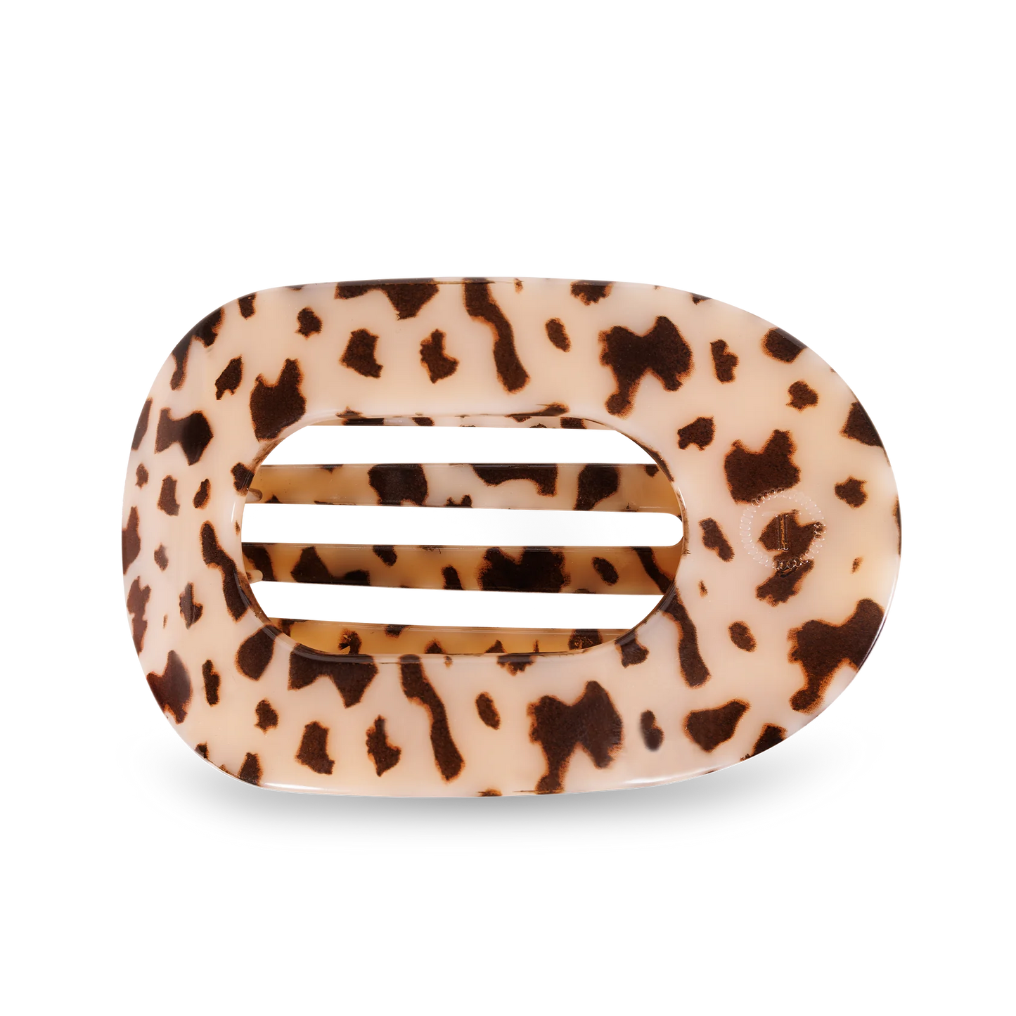 TELETIES Flat Round Hair Clip for Women - Durable Plastic Hair Accessory