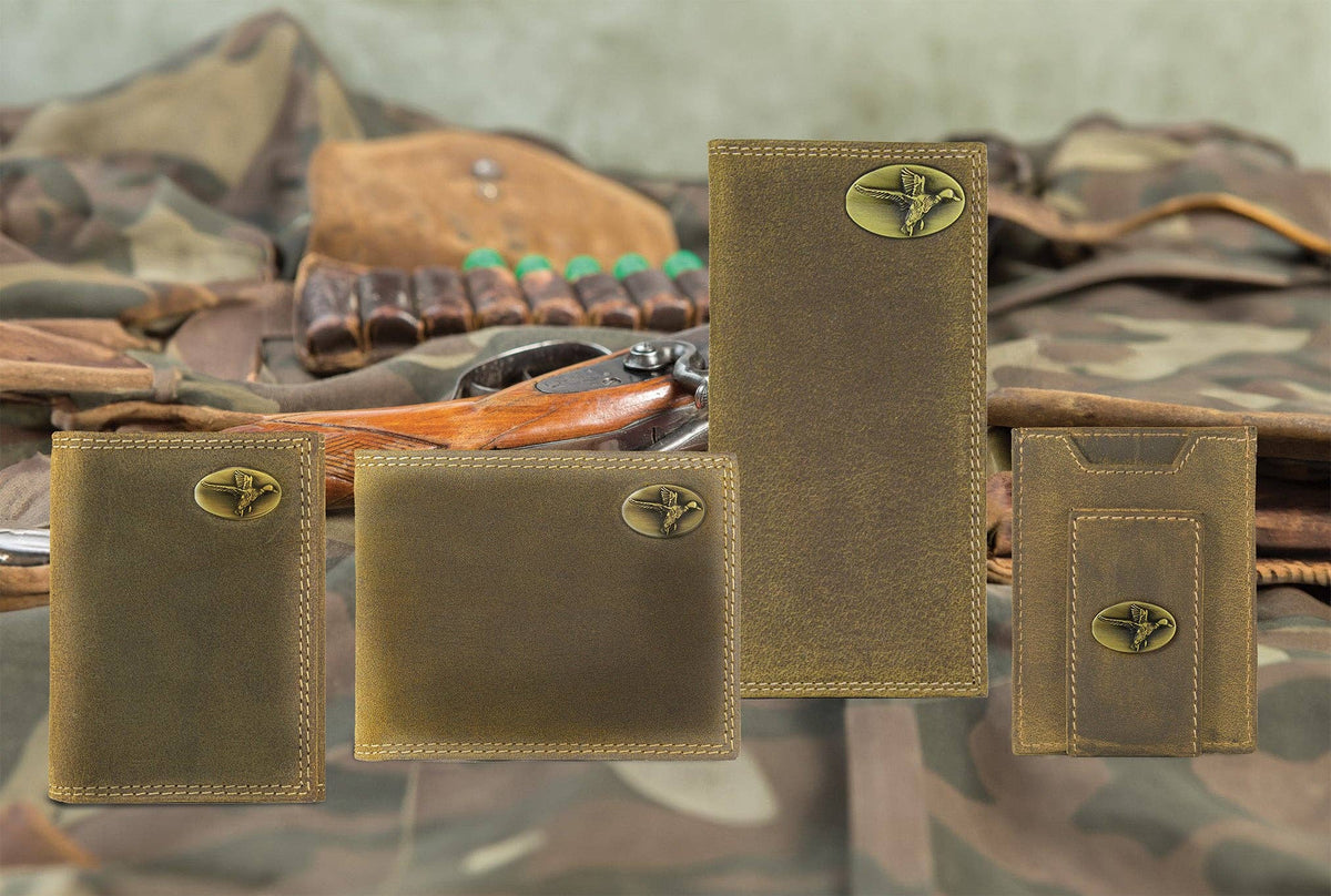 Mallard Vintage Tan Leather Secretary Wallet
