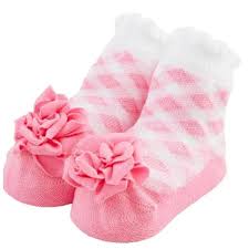 GINGHAM FLOWER SOCKS
