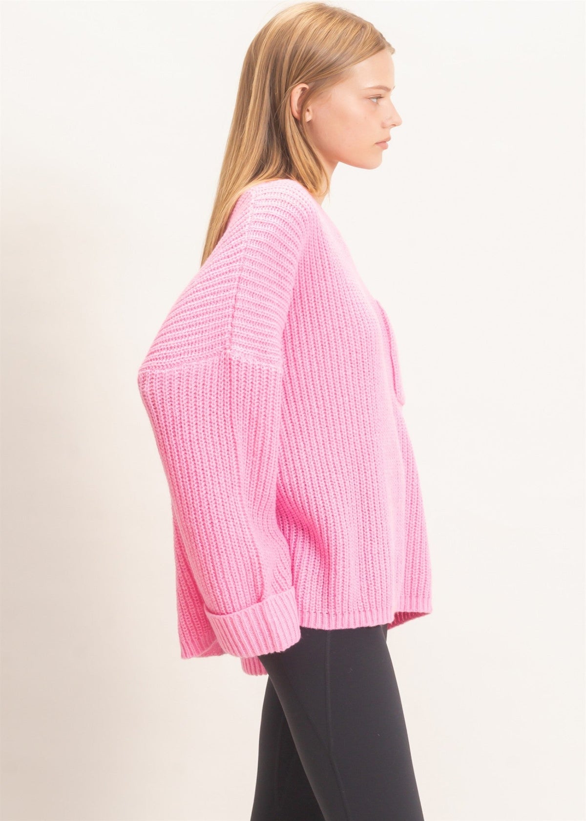 AVERY KNIT SWEATER - PINK
