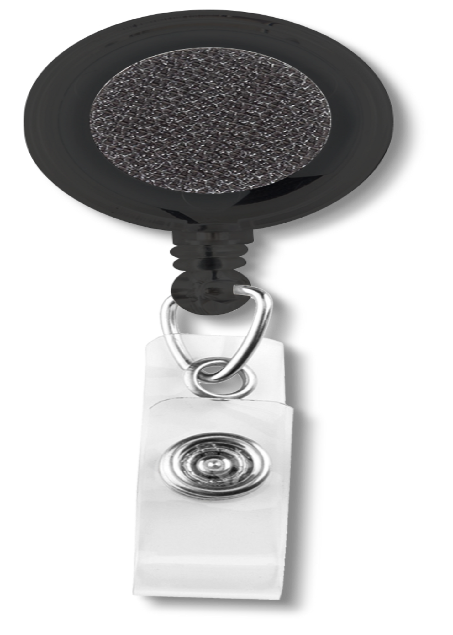 BLACK SPINNING CLIP BADGE REEL