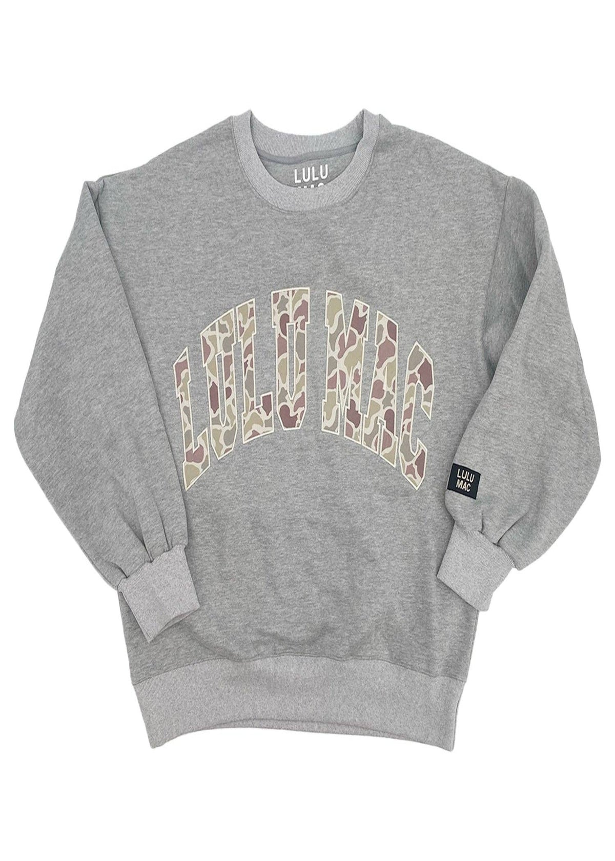 CAMO SWEATSHIRT - LIGHT GREY