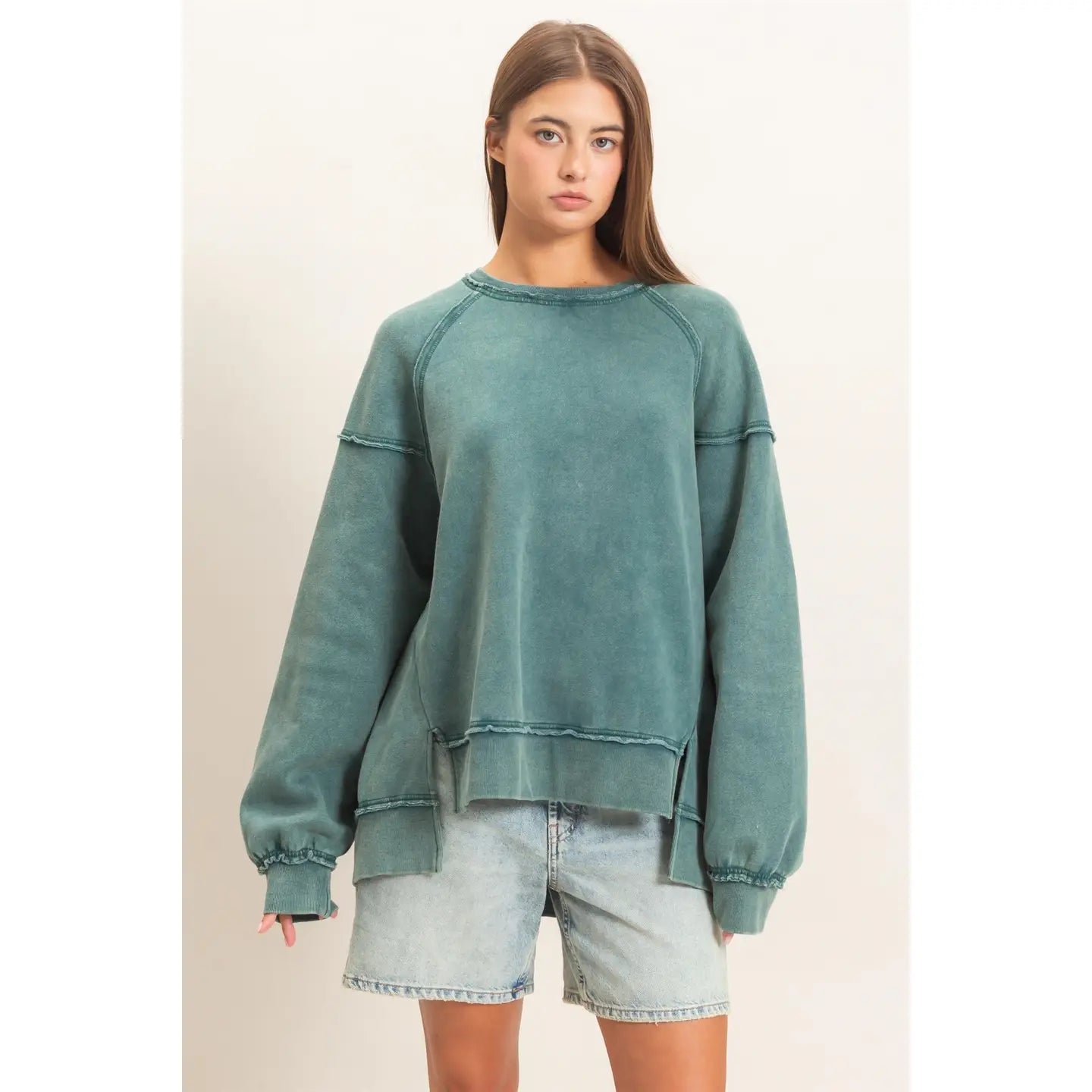 CHLOE SWEATSHIRT - DARK TEAL