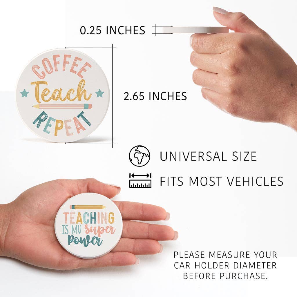 Car Coasters, Teacher Gifts, Stocking Stuffer, Classroom