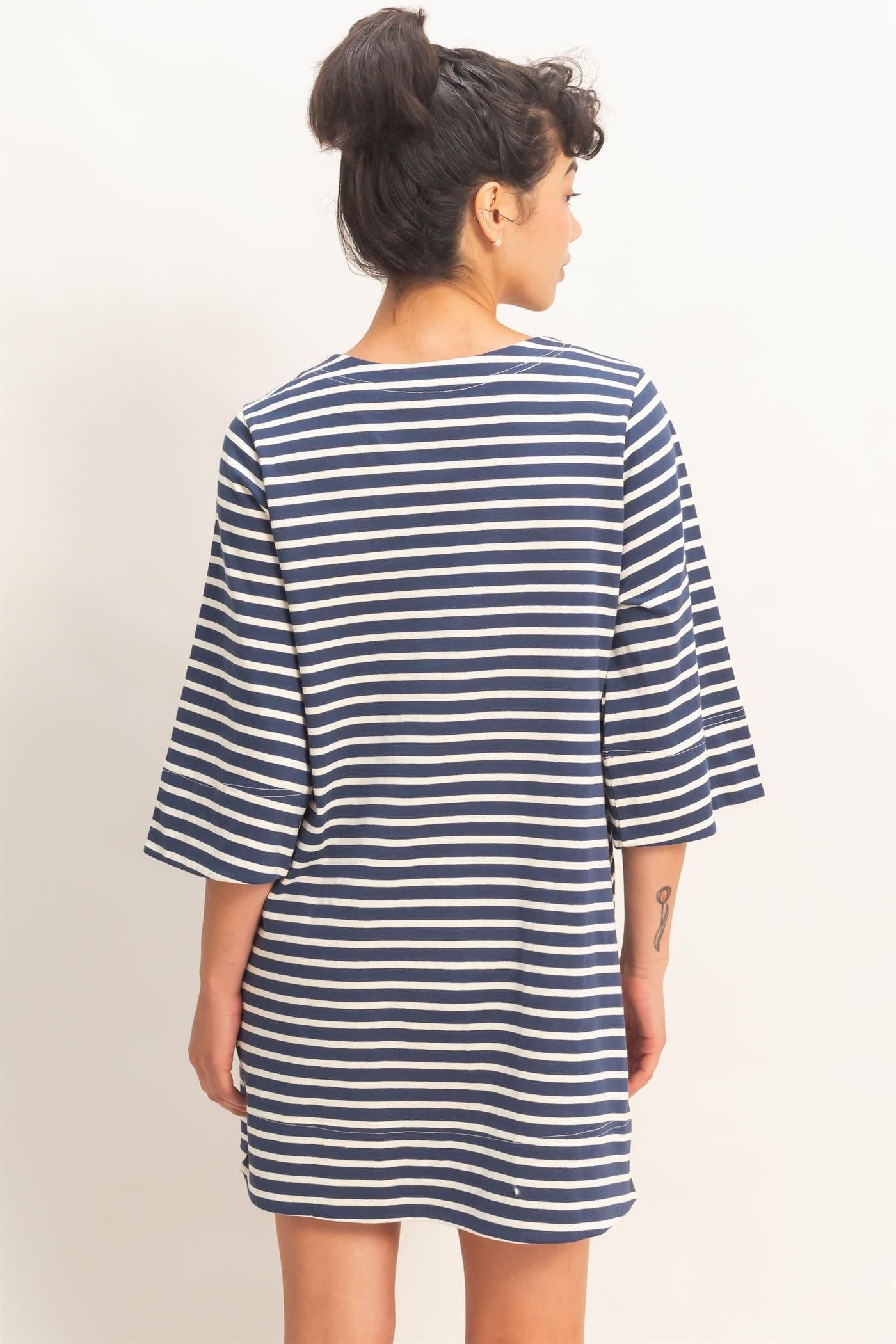 SHARI DRESS - NAVY