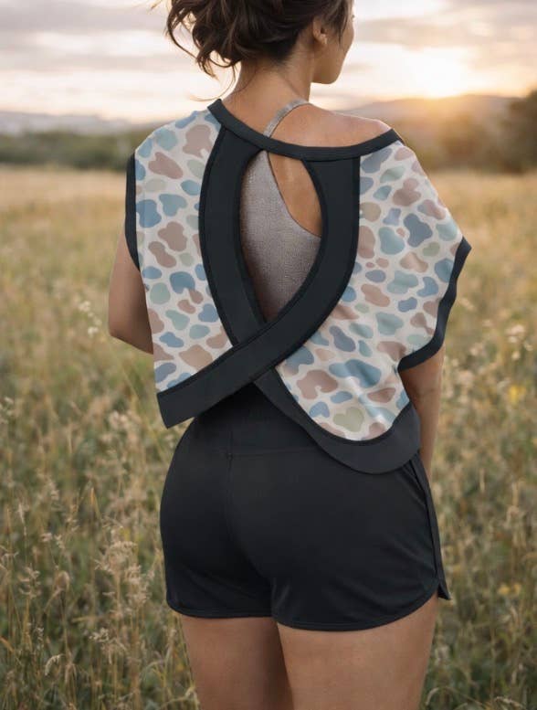 Camo Cross-Back Shirt