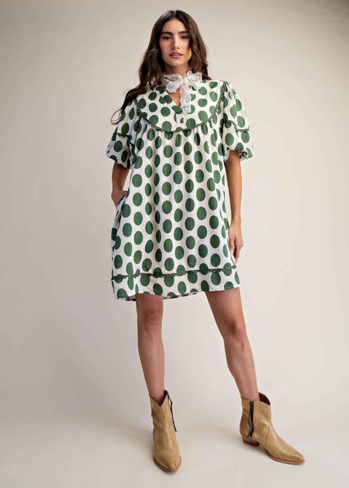 MALLORY DRESS - SAGE