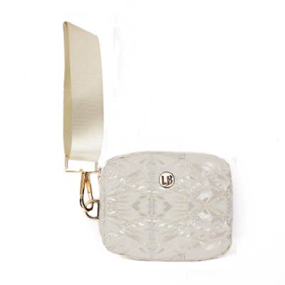 Jennifer Wristlet Wallet Keychain Snow