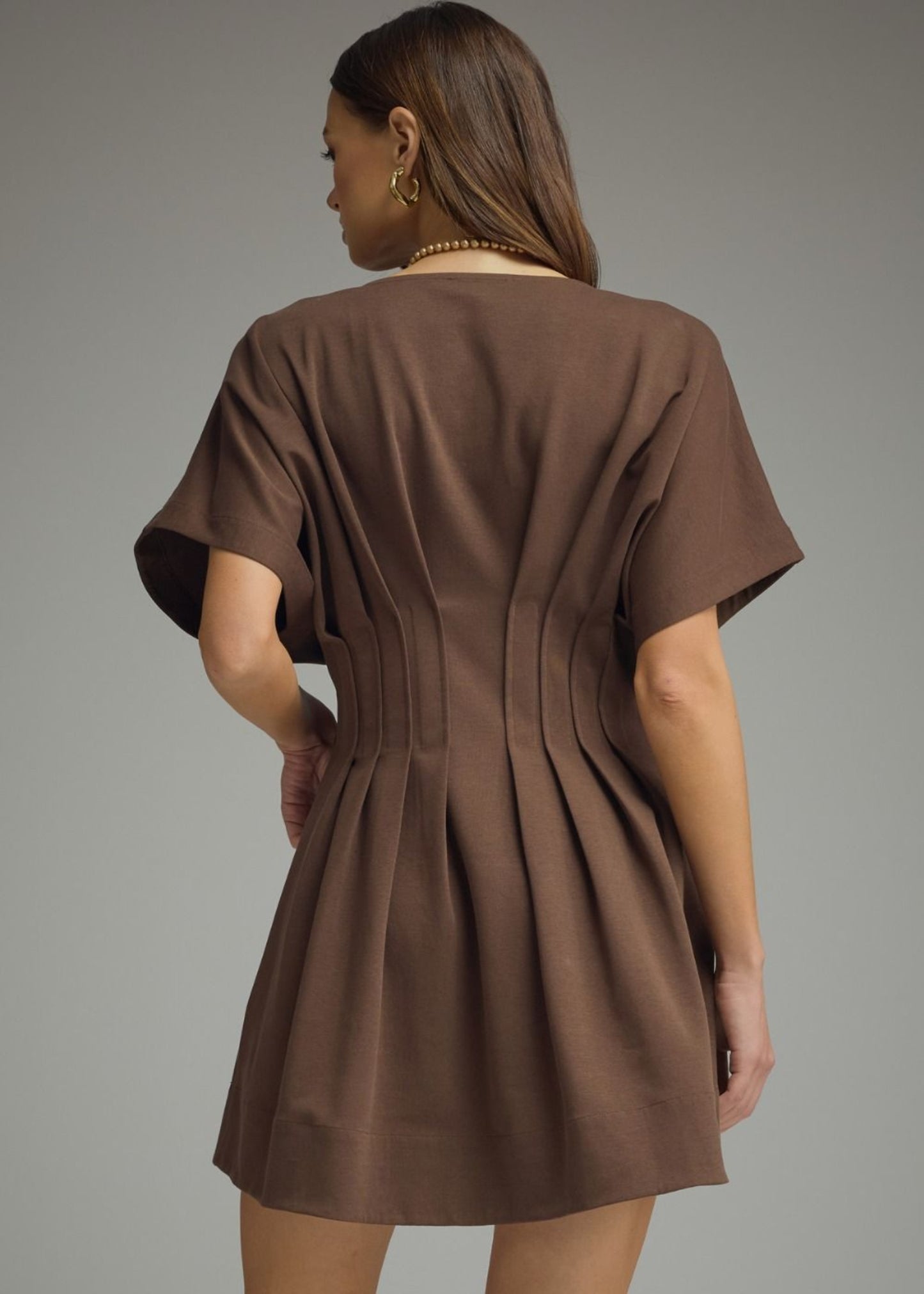 HEATHER DRESS - BROWN