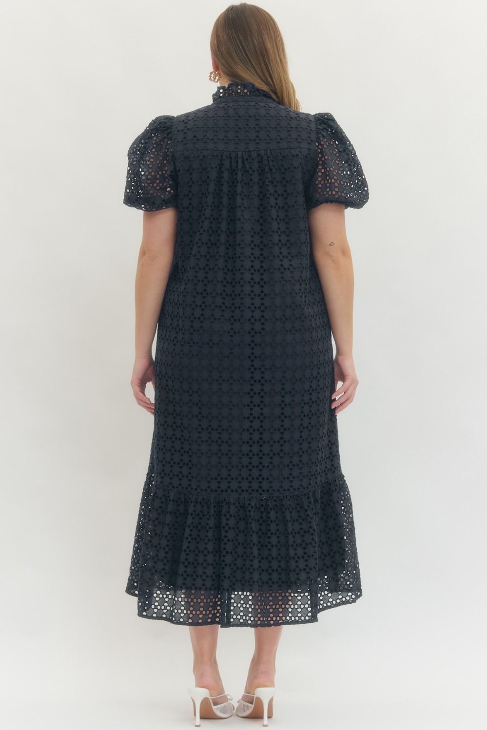 CARLY DRESS - NAVY