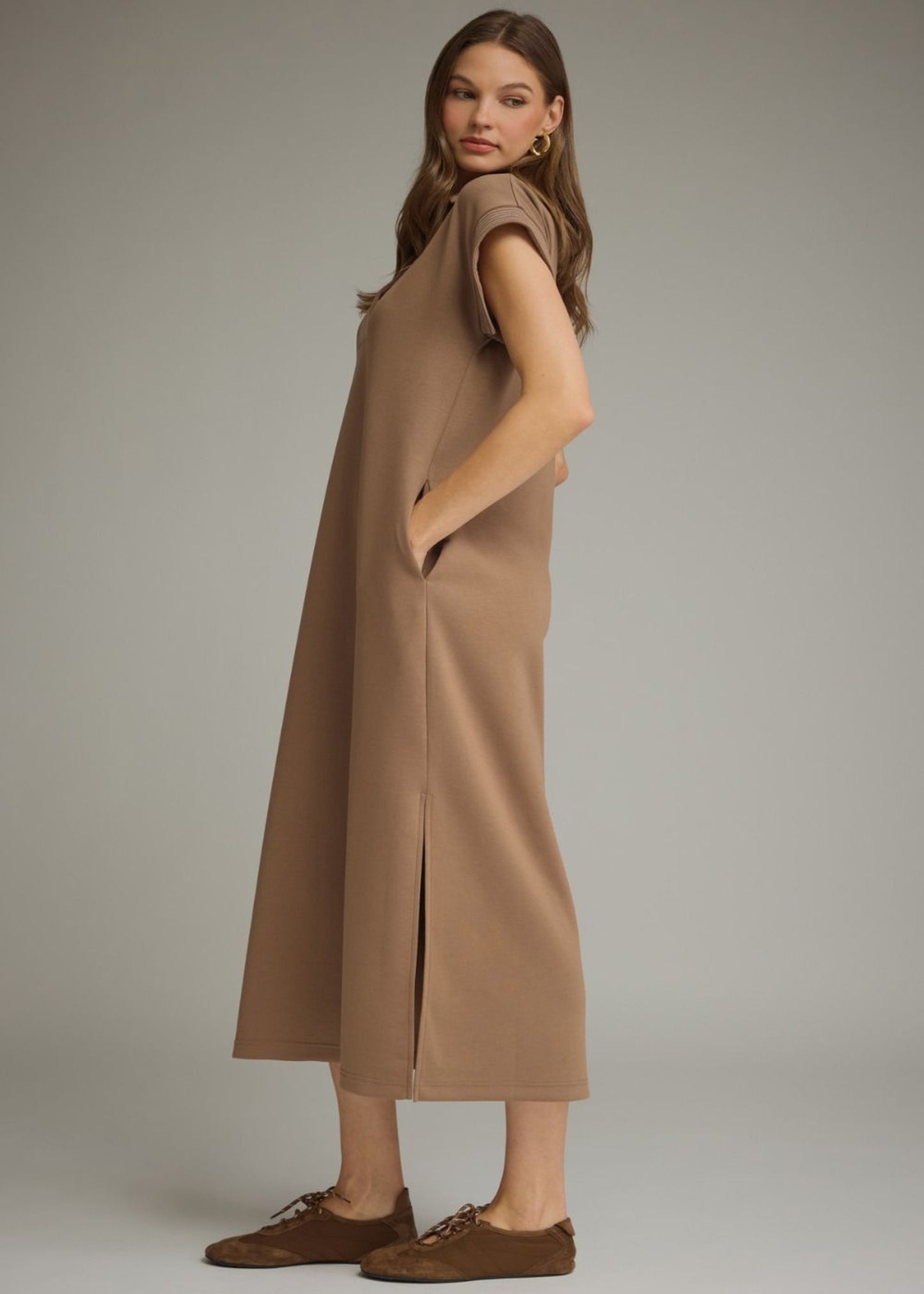 ELIZA DRESS - MOCHA