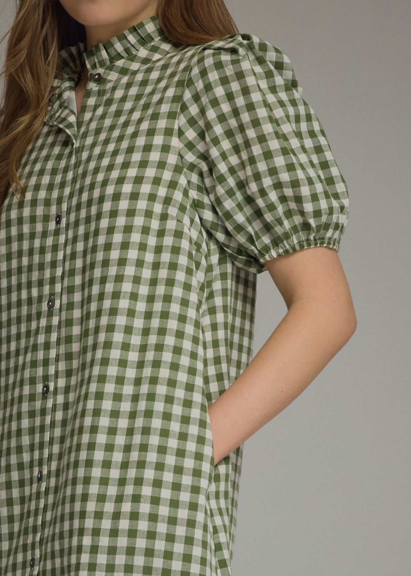 JULIE DRESS - OLIVE
