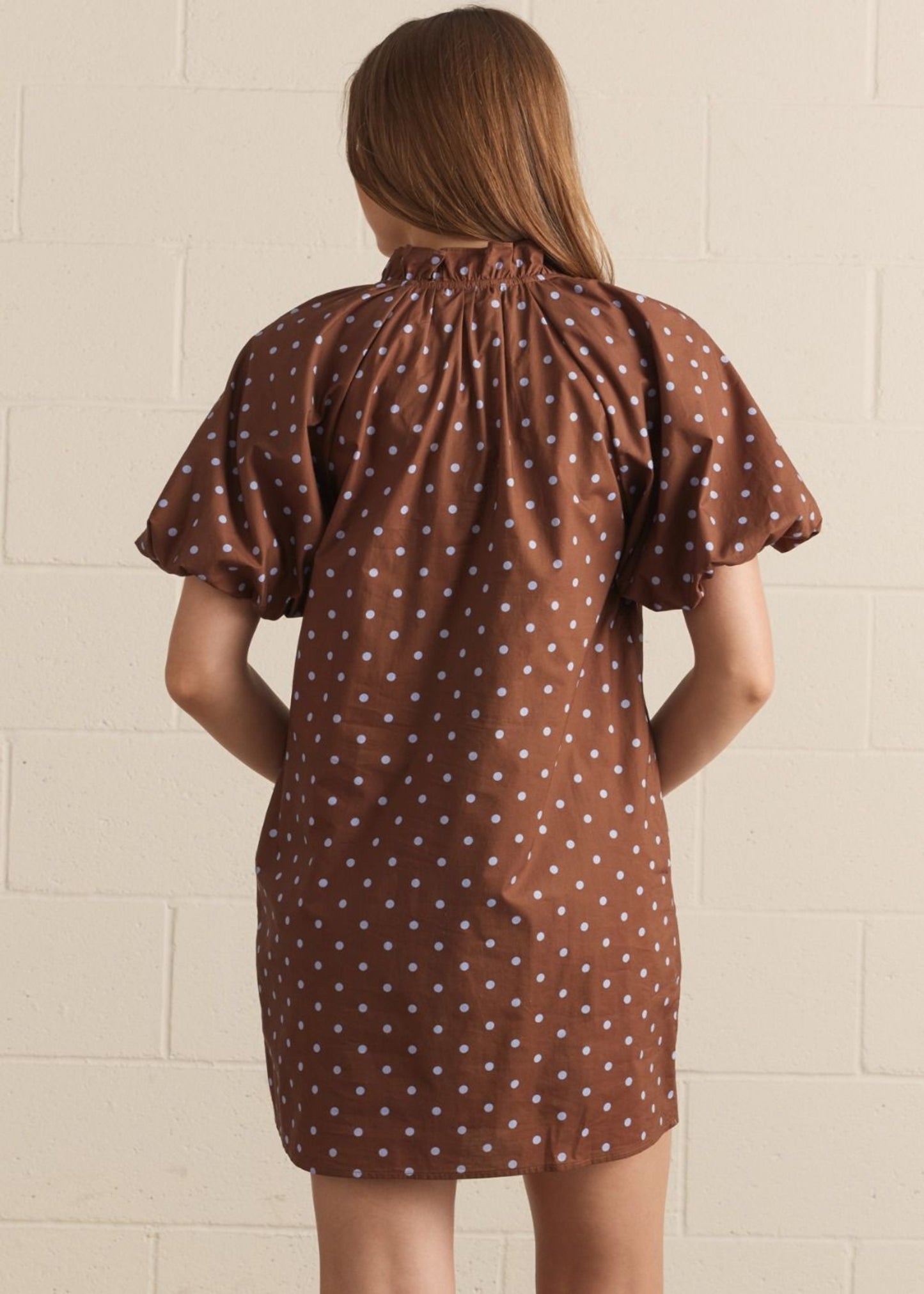 MADI GRACE DRESS - BROWN