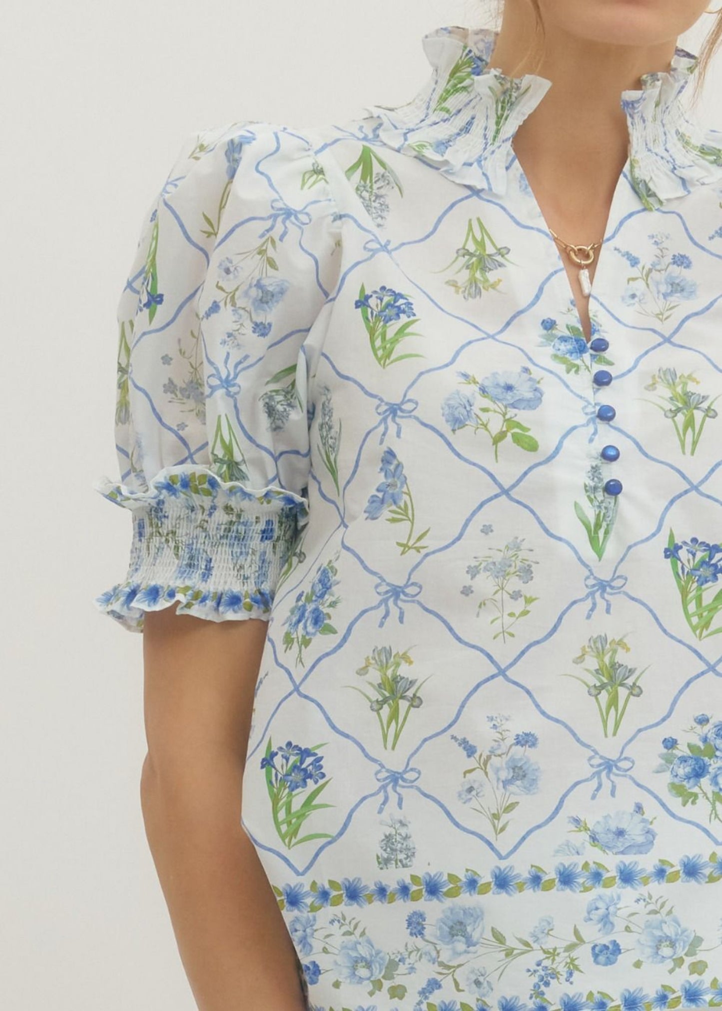 ROSA TOP - BLUE