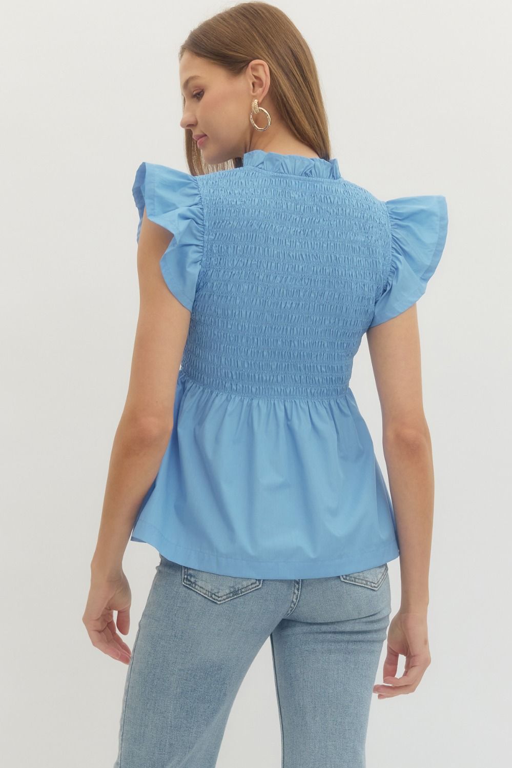 TALI TOP - CHAMBRAY