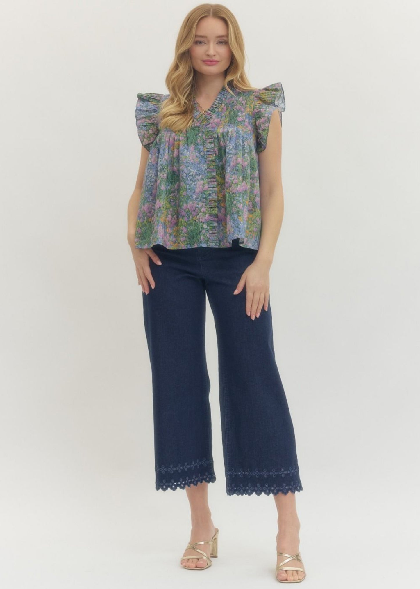 MAIZIE TOP - BLUE