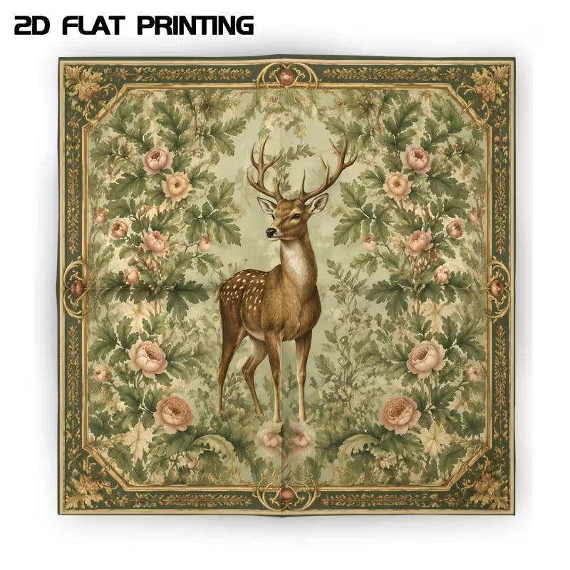 FOREST DEER PRINTED SCARF