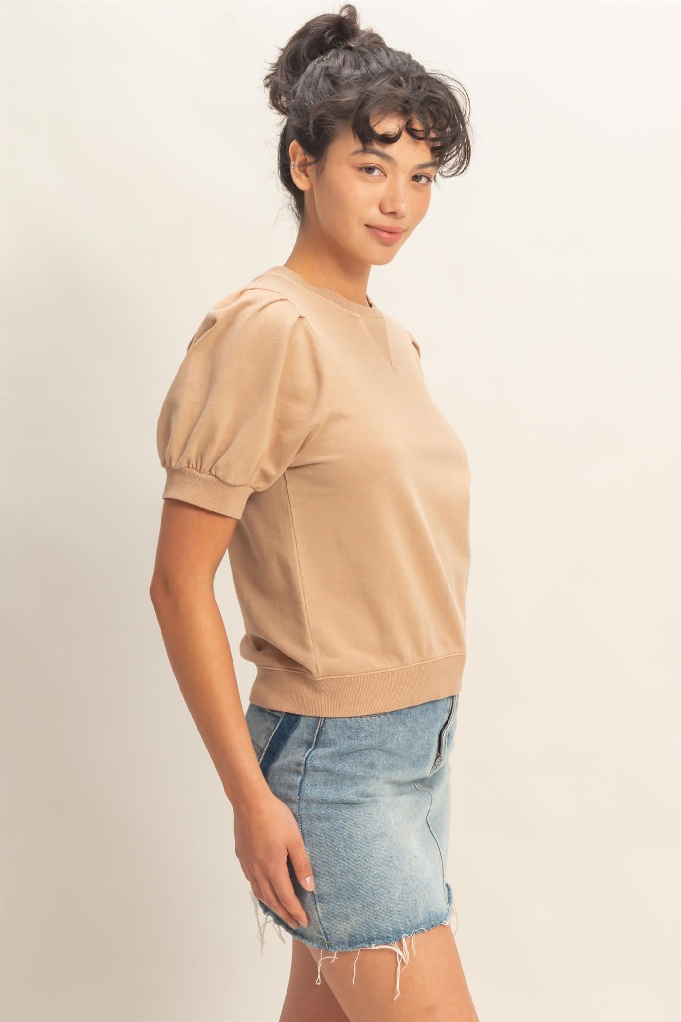 MAYA TOP - DARK TAUPE