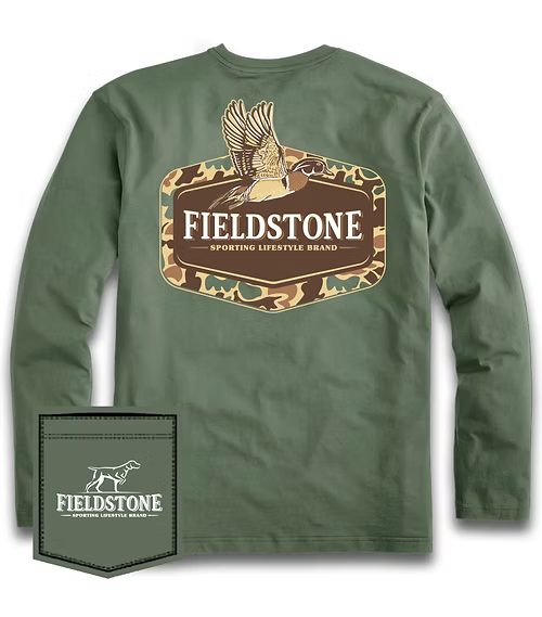 LONG SLEEVE CAMO WOOD DUCK - GREEN
