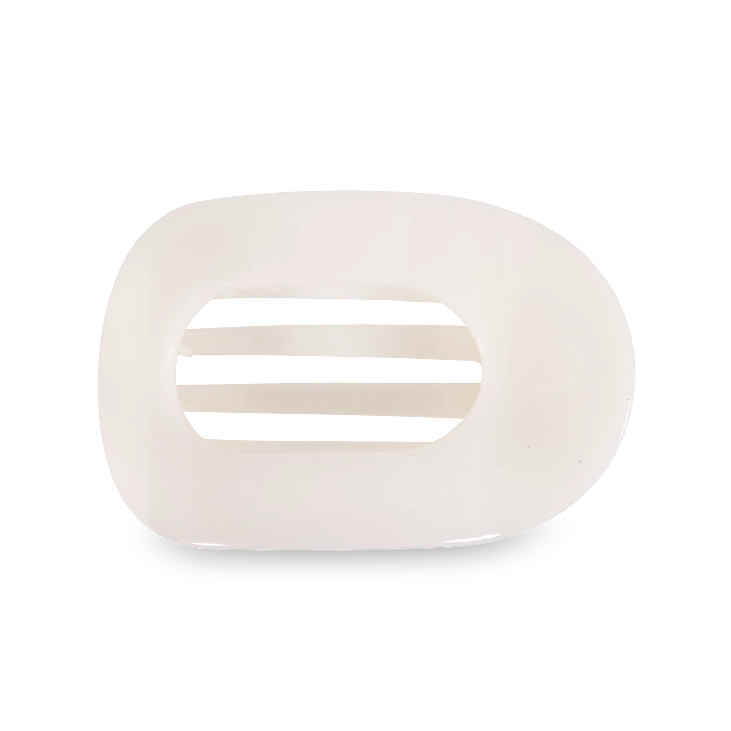 TELETIES Flat Round Hair Clip for Women - Durable Plastic Hair Accessory