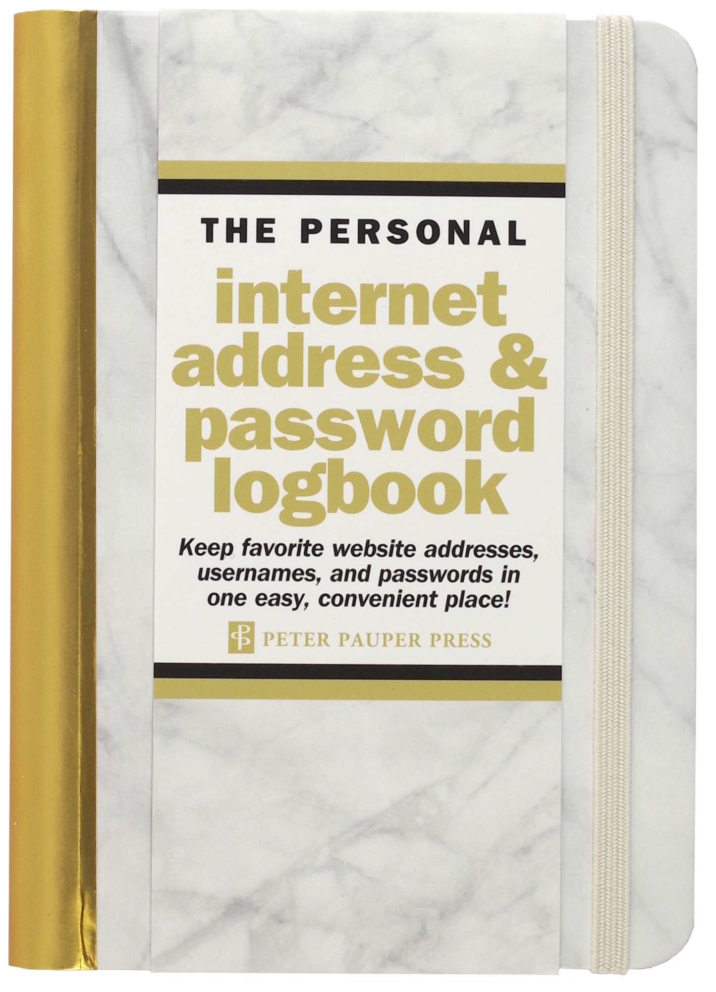 Marble Internet Address & Password Logbook