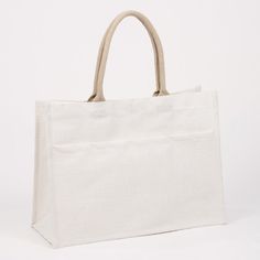 JUTE POCKET TOTE