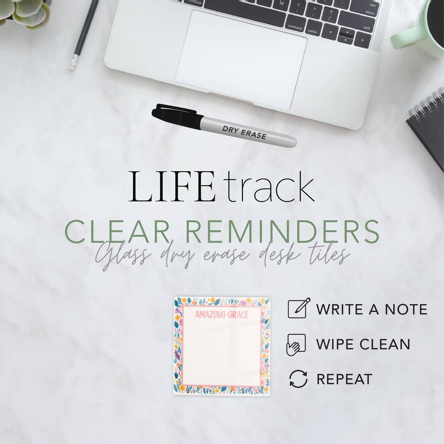 Dry Erase Board, Spiritual Message Board, Glass Marker Board