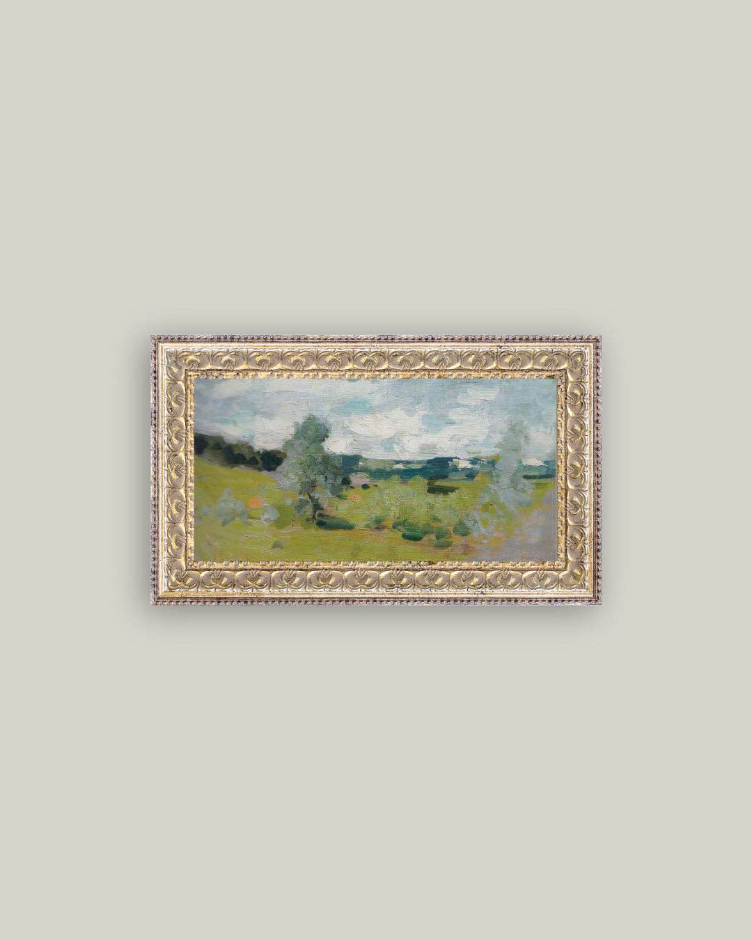 Abstract Landscape Framed Antique Art
