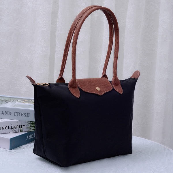 HILA 16 INCH NYLON TOTE BAG - BLACK