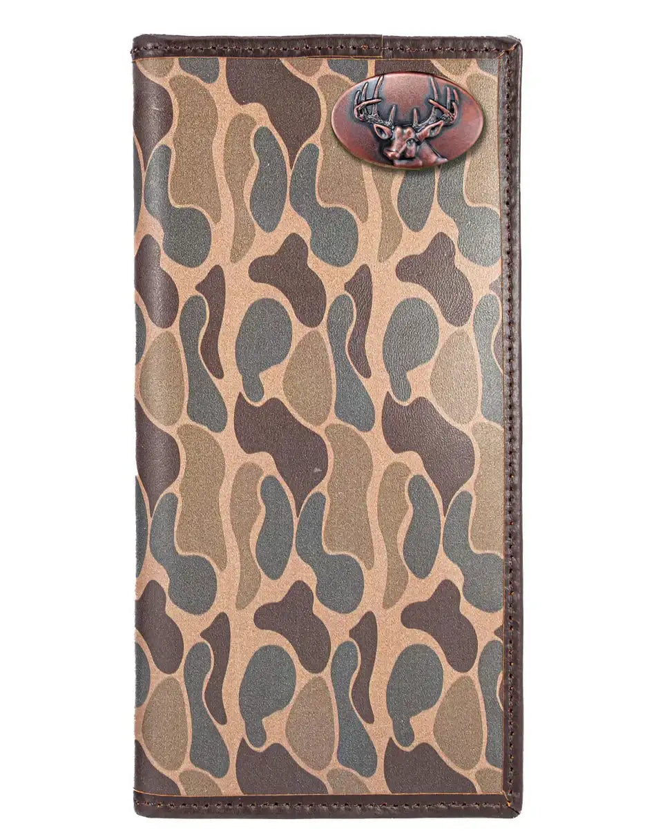 OLD SCHOOL CAMO SECRETARY WALLET - BUCK BRCM