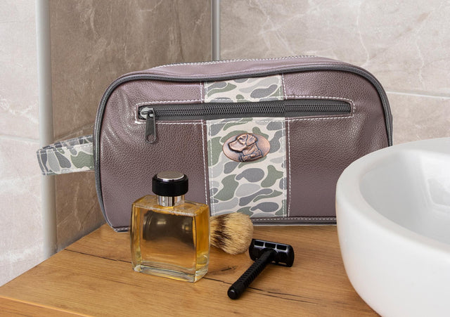 OLD SCHOOL CAMO TOILETRY BAG - LAB GREEN CAMO