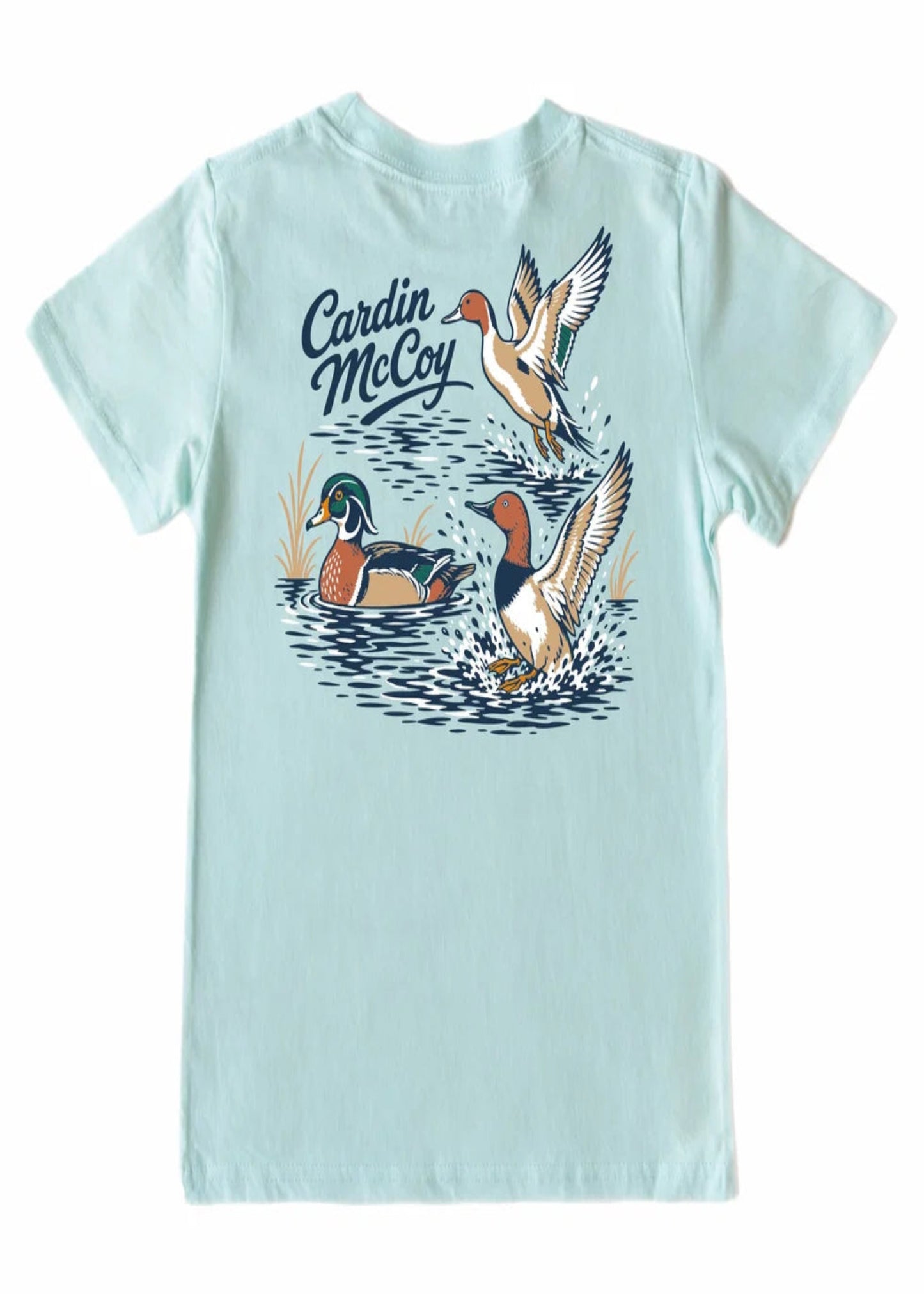 KIDS' WATERFOWL SHORT SLEEVE TEE - BLUE MINT