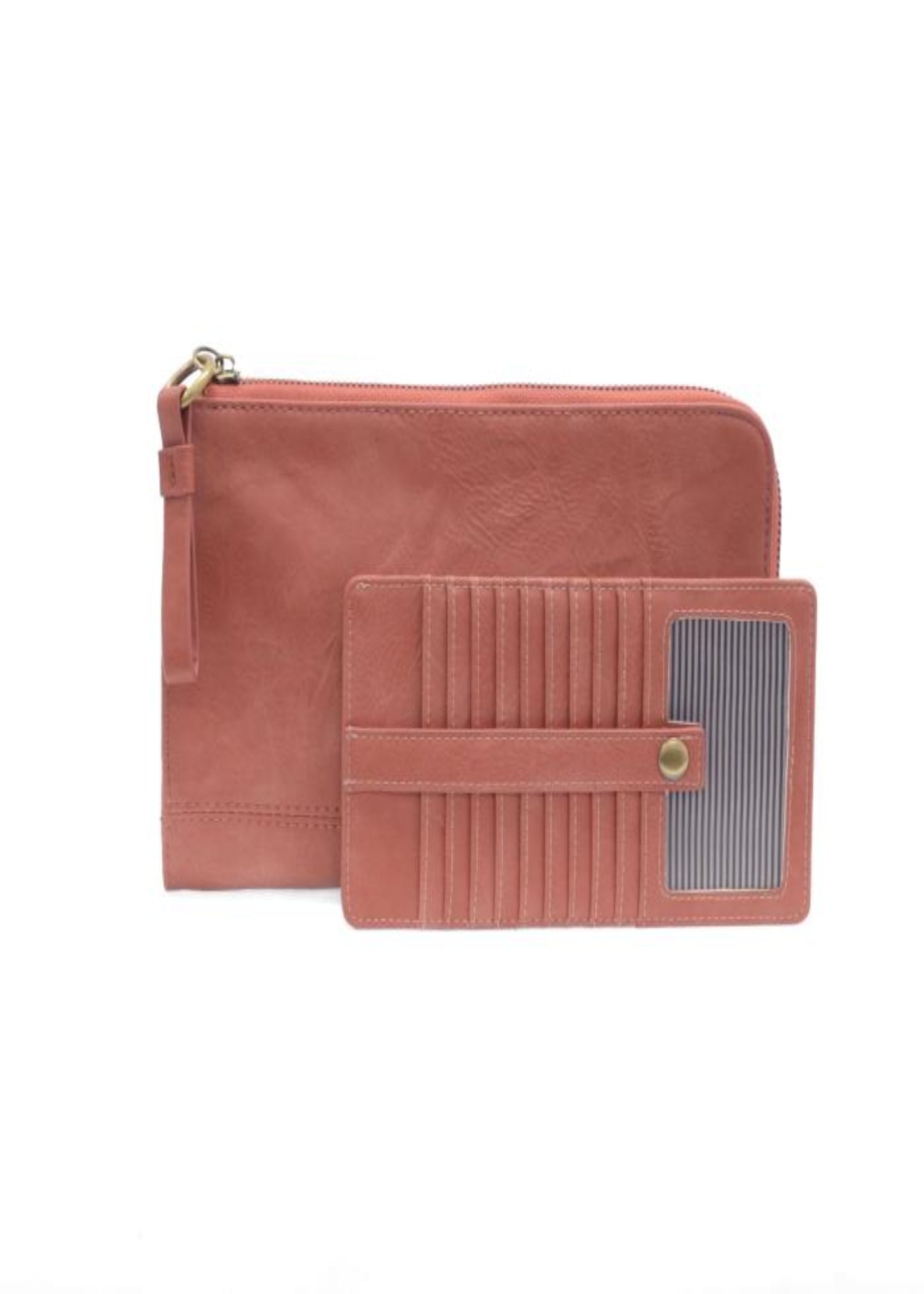 KARINA CONVERTIBLE WRISTLET & WALLET CLAY PINK