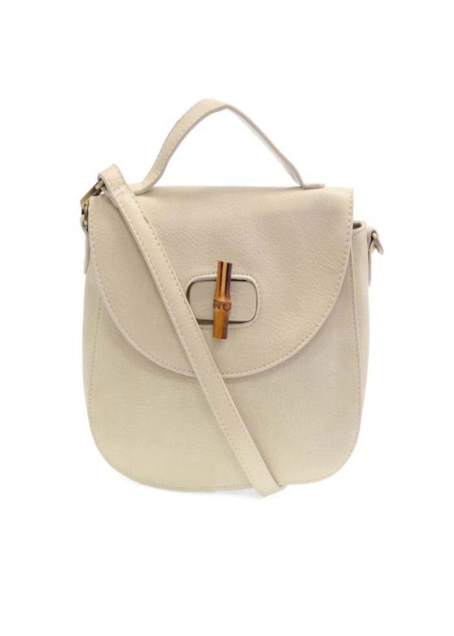 HATTIE BAMBOO TURNLOCK CROSSBODY-COCONUT