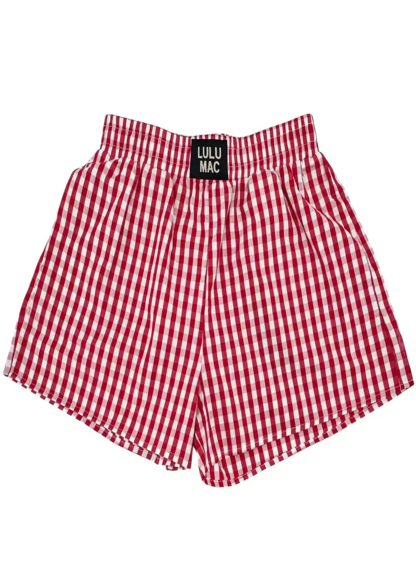 GINGHAM BOXER SHORT - RED