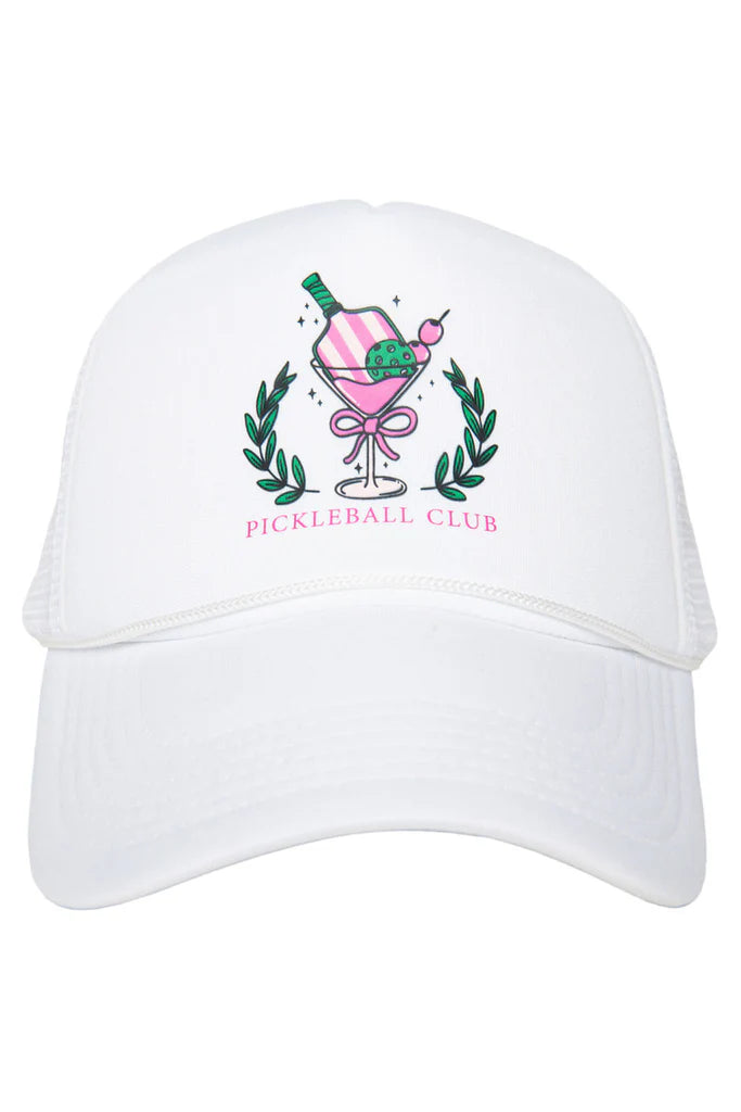 Pickleball Club Martini Foam Trucker Hat