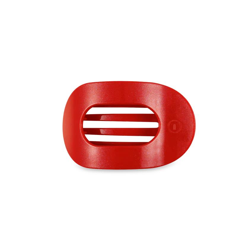 TELETIES Flat Round Hair Clip for Women - Durable Plastic Hair Accessory