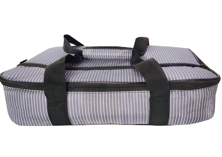 GREY STRIPE LIDDIL MARIA - CASSEROLE TOTE