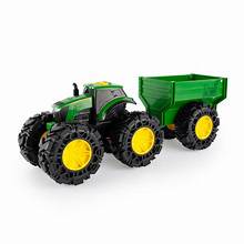 JOHN DEERE MONSTER TREADS TRACTOR AND WAGON