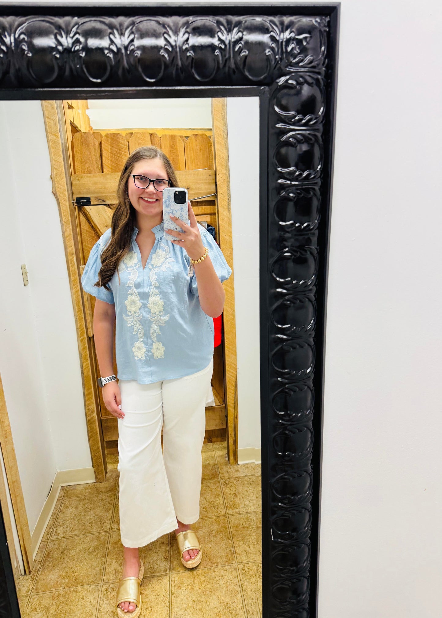 JESSIE TOP - LIGHT BLUE