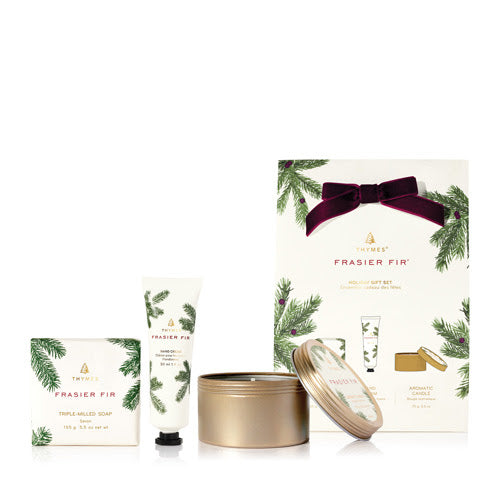 Frasier Fir Holiday Gift Set - Hand Cream, Travel Tin, and Bar Soap