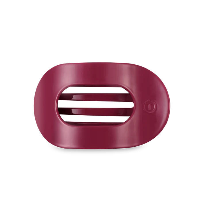 TELETIES Flat Round Hair Clip for Women - Durable Plastic Hair Accessory